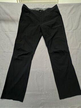 Eddie Bauer Pants Mens 38x32 Black Rainier Tech Performance Outdoor Hiking P49